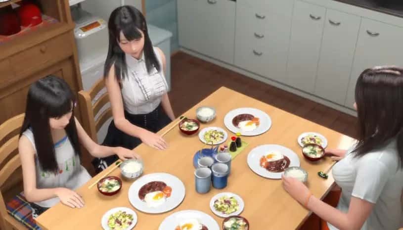 死宅与天使和奇怪的家 角色互动 实机截图 7